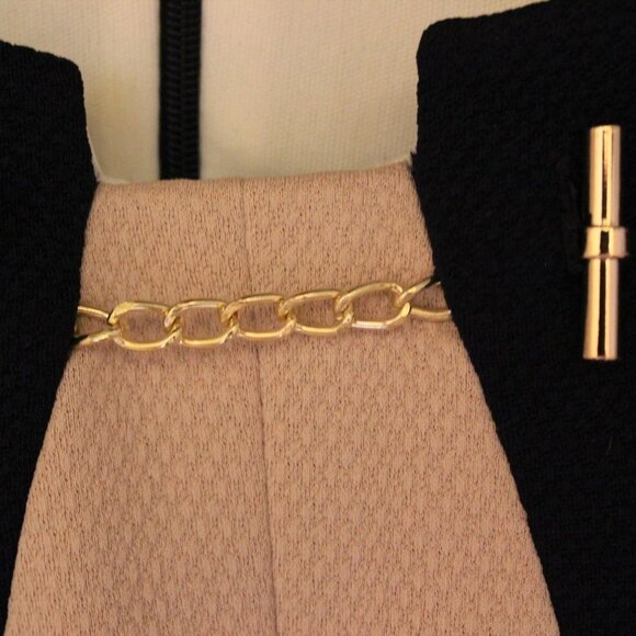 Sandra Darren Colorblock Fit and Flare Dress - Picture 7 of 8